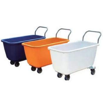 Plastic feed trolley