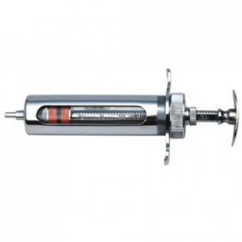 Metal syringe