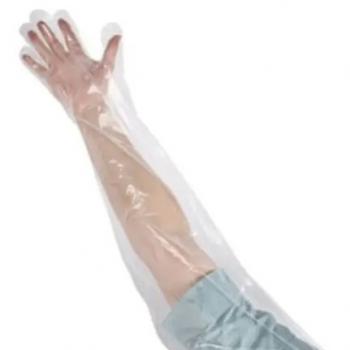 Disposable long gloves