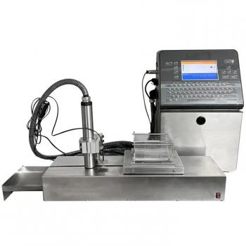 Automatic inkjet printer for semen straws