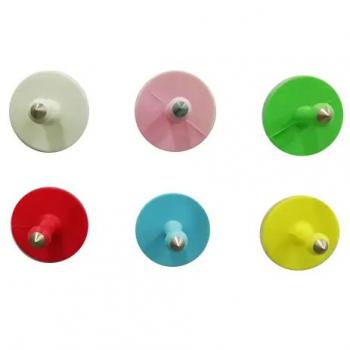 Circular ear tags, male