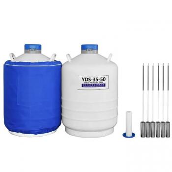 Liquid nitrogen container with canisters