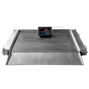 Stainless steel ultra-low double deck platform scale