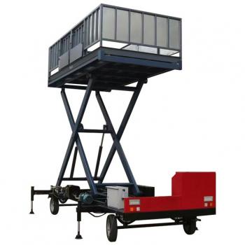 Self propelled lifting platform scale